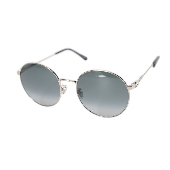 Jimmy Choo Round Metal Women’s Sunglasses – Palladium / Gray Gradient – NWT - Picture 6 of 11